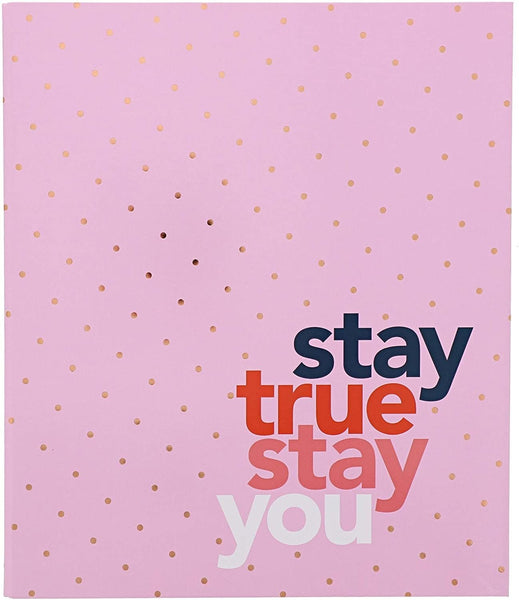 Paper Junkie 2 Pack 3Ring Binders 1 inch Ring Pink Daily Planner Go