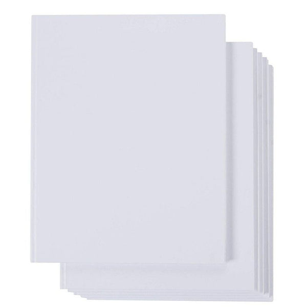 6 Pack White Hardcover Blank Book, Unlined Plain Journals for Students –  Paper Junkie