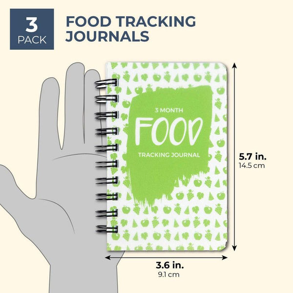  Pocket Food Journal Planner Insert Refill, 3.2 x 4.7