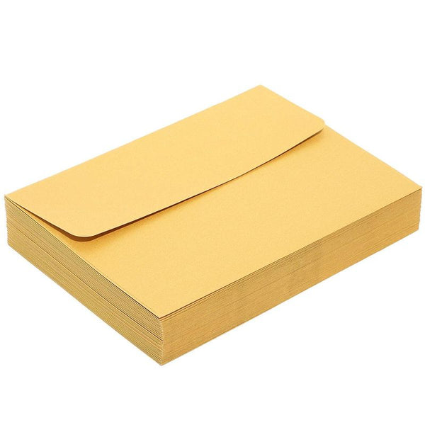 Gold Metallic A7 Pocket Invitations (5 x 7) - 10 Pack - by Jam Paper