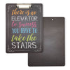 Decorative Inspirational Chalkboard Designs Clipboards Bulk Set for Classroom, Office, and Work Supplies (6 Pack, 9 x 12 Inches)