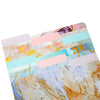 12 Pack Letter Size Decorative Marble File Folders with 1/3 Tabs, Pink, Blue, Gold Foil (9.5 x 11.5 In)