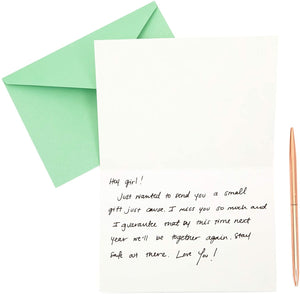 Blank Thinking of You Cards with Green Envelopes (5 x 7 Inches, 36 Pack)