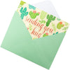 Blank Thinking of You Cards with Green Envelopes (5 x 7 Inches, 36 Pack)