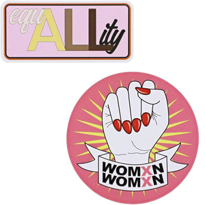Female Empowerment Magnet Set for Fridge, Locker, and Bulletin Board (6 Pack)