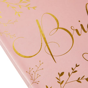 Wedding Planner Book and Pen Set, Notebook for the Bride (Pink and Gold Foil)