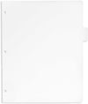 Binder Dividers with Tabs, White (12 Sets)