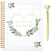 Spiral Wedding Planning Journal with Gold Diamond Pen for Bride (2 Piece Set)