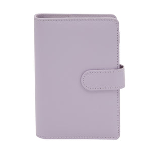 6 Ring A6 Mini Budget Saving Notebook Planner Binder with 30 Lined Sheets, Purple, 5.2 x 7.4 in.