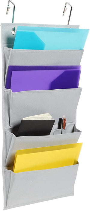 4 Pocket Hanging Over The Door File Organizer  (27.5 x 13 In)