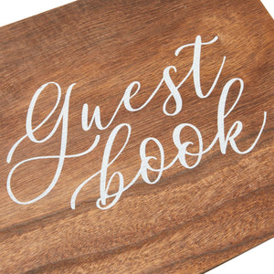 Personalized Rustic Wedding Guest Book (11.25 x 8.75 In)