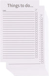 To-Do Task Cards - 200-Pack Things to Do Index Card, Thick Cardstock, Everyday Checklist Vertical Card, Double Sided, White Cardstock Paper, 3.2 x 5.1 Inches