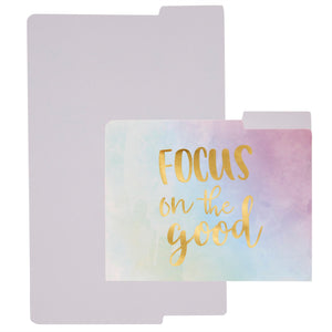 12 Pack Decorative File Folders, Letter Size for Women, Cute Pastel File Folders with Inspirational Quotes in Gold Foil Print, 1/3 Cut Tabs, (11.5 x 9.5 In)