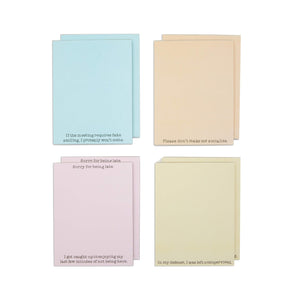 Funny Notepads for Women, Pastel Notebook (4.25 x 5.5 In, 8 Pack)