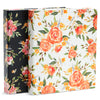 2 Pack Colorful Floral 3 Ring Binder with 1.5 Inch Rings, Decorative File Folder for Office Supplies, Planner, Portfolio, 250 Sheet Capacity (11.5 x 10.5 In)