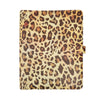 Leopard 3 Ring PU Leather Portfolio Binder, Interview Resume Folder, Business Legal Docurment Pad Organizer for Women (13 x 10.5 x 1.8 In)