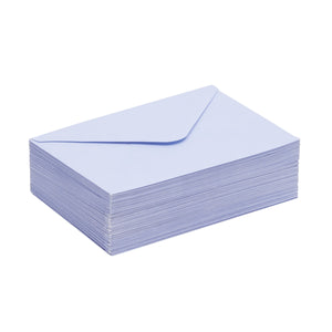 50 Pack A1 Lavender Envelopes with Floral Liner for Wedding Invitations (5x3 In)