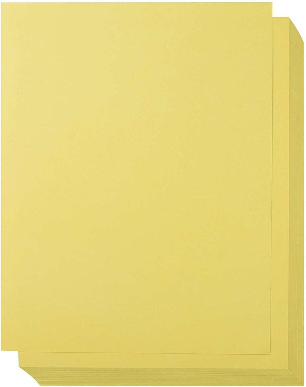 Sustainable Greetings Yellow Colored Offset Cardstock Paper, Laser Printer Compatible (8.5 x 11 in, 50 Pack)