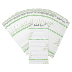 120 Pack Budget Planner Sheets for Cash Envelopes and A6 Binder, Expense Money Tracker (6.5 x 3.12 in)