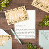 48 Pack From the New Mr and Mrs Wedding Thank You Cards with Teal Envelopes Included (4x6 in)