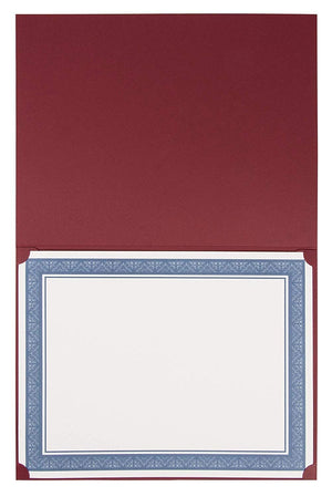 Red Diploma Cover for Graduation, Certificate Holder with Gold Foil Print (11.2 x 8.8 In, 12 Pack)