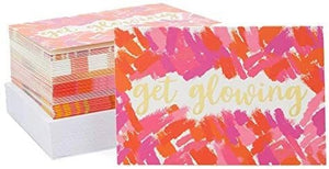 Pink All Occasion Greeting Cards with Motivational Sayings (4 x 6 In, 48 Pack)