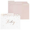 Decorative File Folders, Rose Gold Daily Organizer (9 x 11.5 In, 12 Pack)