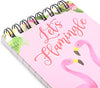 Lets Flamingle Spiral-Bound Notebook Party Favors (5.2 x 3 in, 3 Designs, 12 Pack)