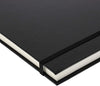 Hardcover Sketchbook Notebook Journal (16.5 x 12 in, Black, 60 Sheets)