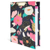 Floral Clipboard Folio with Notepad, Low Profile Clip and Interior Storage Pocket, Cute Clipfolio Business Folder (13 x 9 In)