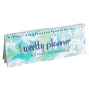 Spiral Weekly Planner, Undated for Work, Office, Home (Marble, 11.7 x 4.1 In)