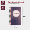 Paper Junkie 12-Pack 3 x 5 Inch Ruled Spiral Pocket Notebooks, Wirebound Small Journals, 3 Cute Designs, 50 Sheets Each
