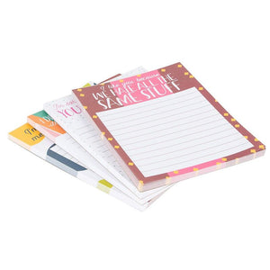 Paper Junkie to Do List Notepads with Funny Sarcastic Sayings (50 Sheets, 4 x 5 Inches, 4-Pack)