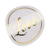 200-Count Clear Wedding Adhesive Labels Stickers, Gold Envelope Seal  Stickers