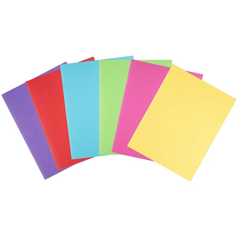 Paper Notebook Journals for Students, 6 Colors (8.5 x 11 In, 12 Pack)