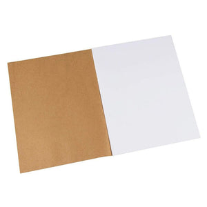 Kraft Paper Cover Unlined Notebook, 8.5 x 11 Blank Journal for Kids (8.5 x 11 in, 6 Pack)
