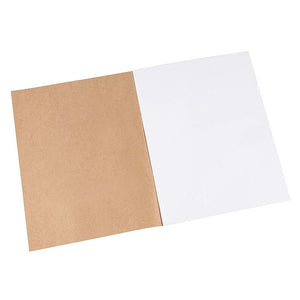 Kraft Paper Notebook, 8.5 x 11 Blank Journal (8.5 x 11 in, 24 Pack)