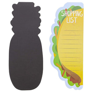 6-Pack Magnetic Shopping List Refrigerator Notepad, Foodie Designs, 60 Sheets Each, 3.5 x 9 Inches