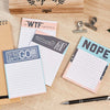 Paper Junkie to Do List Notepads with Fun Messages (4 Pack, 50 Sheets)