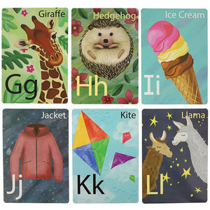 Alphabet Letter Bulletin Board Poster Cards for Classrooms (26 Pack)