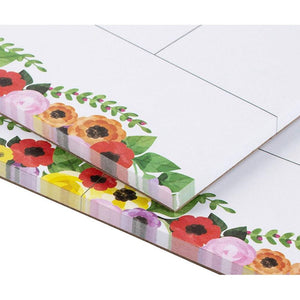 2 Pack Weekly Planner Pads, Desk Notepad in 52 Undated Tear Off Sheets for To Do Lists, Meal Planning, Appointments (Floral, 8x10)