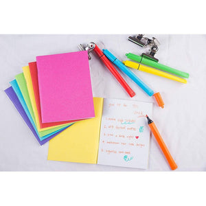 Paper Notebook Journals for Students, 6 Colors (4.25 x 5.5 Inches, 48-Pack)