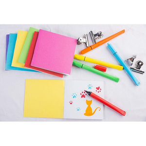 Paper Notebook Journals for Students, 6 Colors (4.1 x 4.2 Inches, 48-Pack)