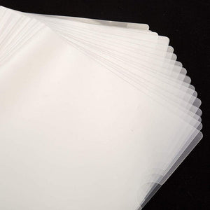 Paper Junkie 24-Pack Clear Project Protector Plastic Folders for Letter Size Documents, 11.4 x 8.9 Inches