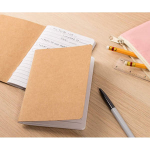 Kraft Paper Notebook, Blank Lined Journal (4 x 5.7 in, 12 Pack)