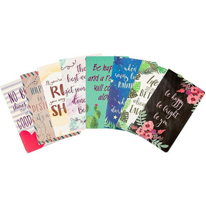 8 Pack Motivational Pocket Lined Journal, Inspirational Ruled Notebook for Women, 8 Designs (8 x 5 inches)