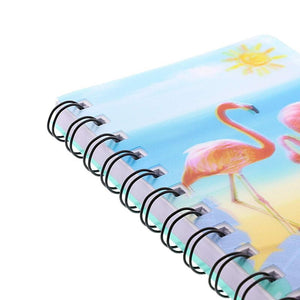 Spiral Notepads, Tropical Flamingo Design (4.05 x 5.78 Inches, 12-Pack)