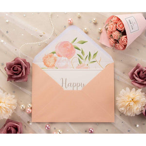Paper Junkie Floral Envelopes for Invitations and Greeting Cards (Blus