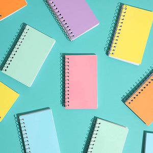 Mini Spiral Notebooks, 6 Pastel Colors (3 x 5 In, 12 Pack)