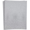 Paper Junkie Silver Glitter Craft Paper, Single Sided, 8.5 x 11 Inches (24 Sheets)